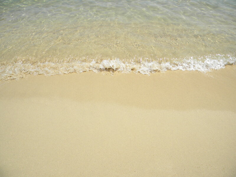 Wave Washing on Sand