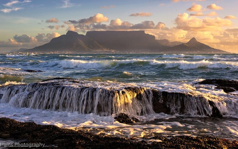 Waves at Cape Town — Blue