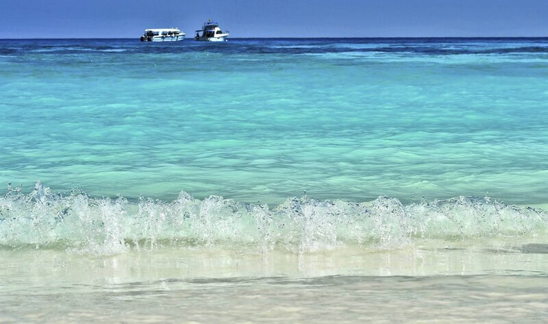 Waves on a Beach — Blue