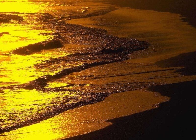 Waves on a Beach — Yellow