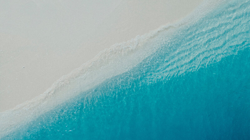 Waves on Sandy Beach — Blue, Serene, Afternoon, Photograph, Sand, Ocean, Foam