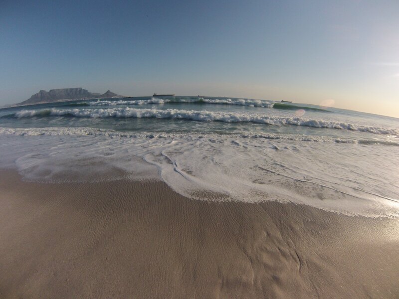 Waves on Sandy Beach — Blue, Serene, Morning