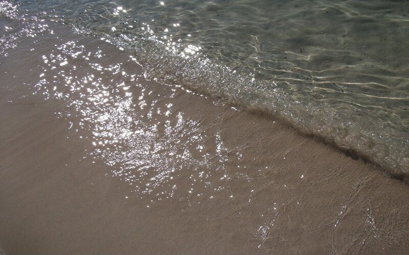 Waves on Sandy Beach — Brown