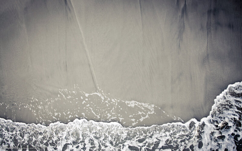 Waves on Wet Sand — Gray