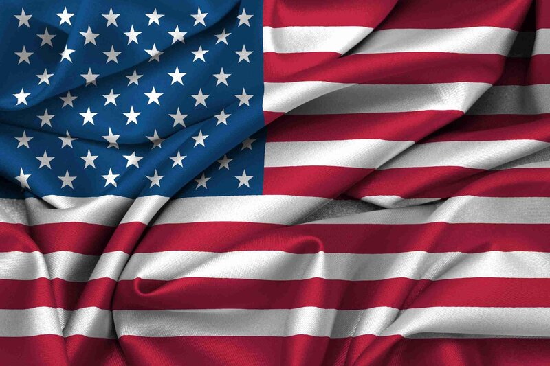 Waving American Flag — Red, Patriotic