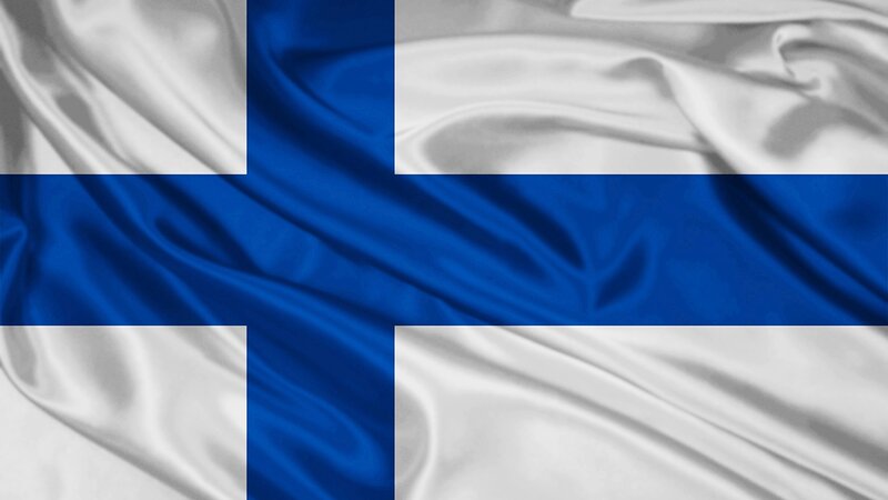 Waving Finnish Flag