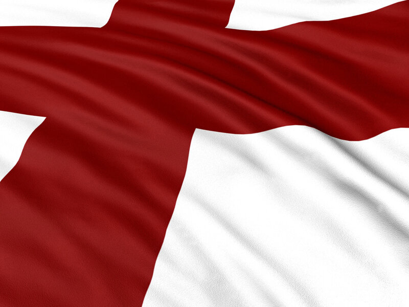 waving flag of england