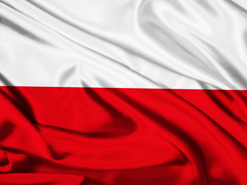 Waving Polish Flag
