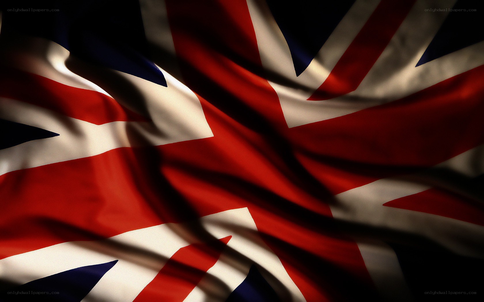 Waving Union Jack flag