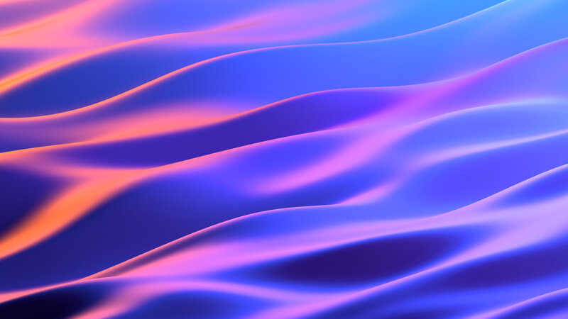 Wavy Abstract Pattern — Blue