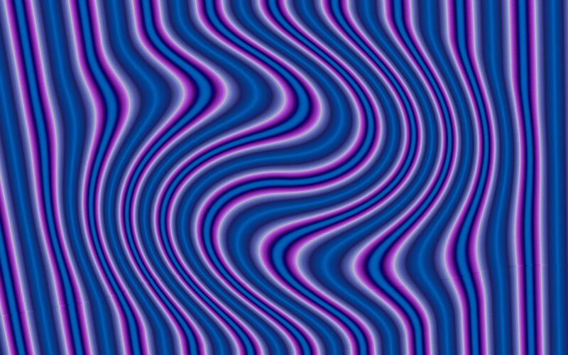 wavy blue and purple lines