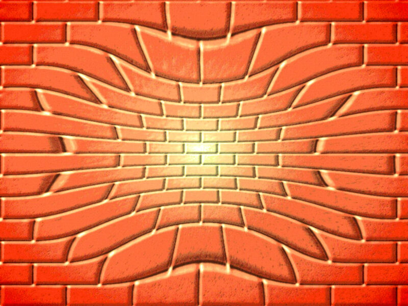 wavy brick wall texture