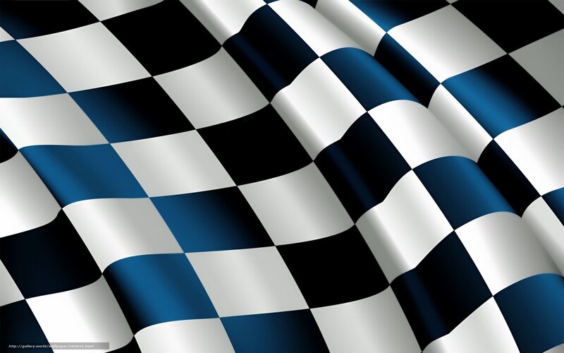 wavy checkered flag pattern