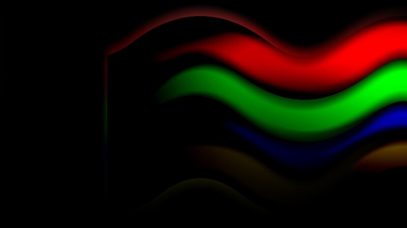 Wavy Color Bands — Red, Dark
