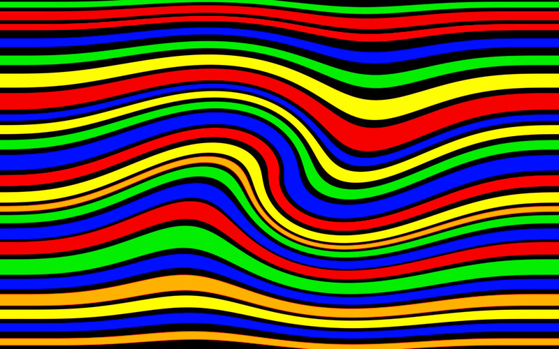 Wavy Colored Lines
