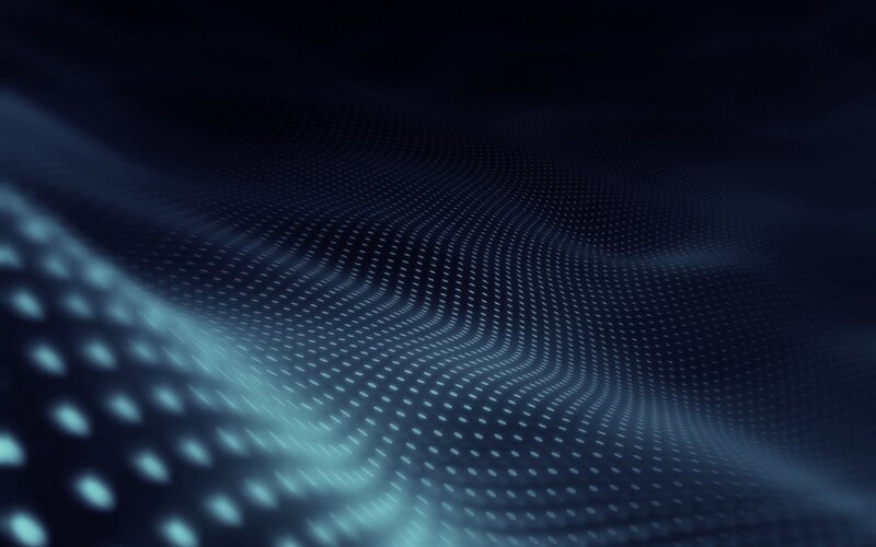 Wavy Dot Pattern — Blue