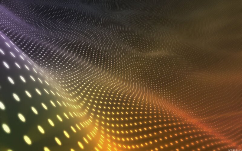Wavy Dotted Pattern — Yellow