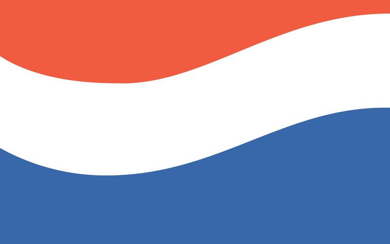 wavy flag of the netherlands