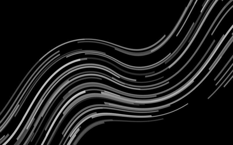 Wavy Gray Lines — Black