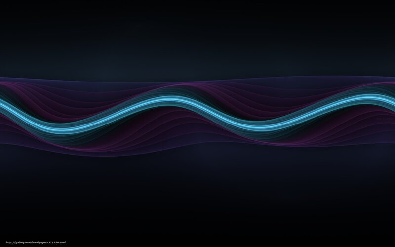Wavy Light Lines — Blue, Calm, Abstract