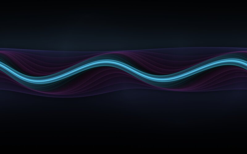 Wavy Light Lines — Blue, Calm