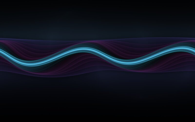 Wavy Light Lines — Blue