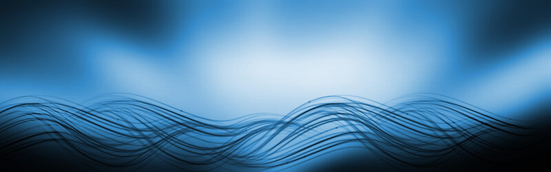 Wavy Lines on Blue Background