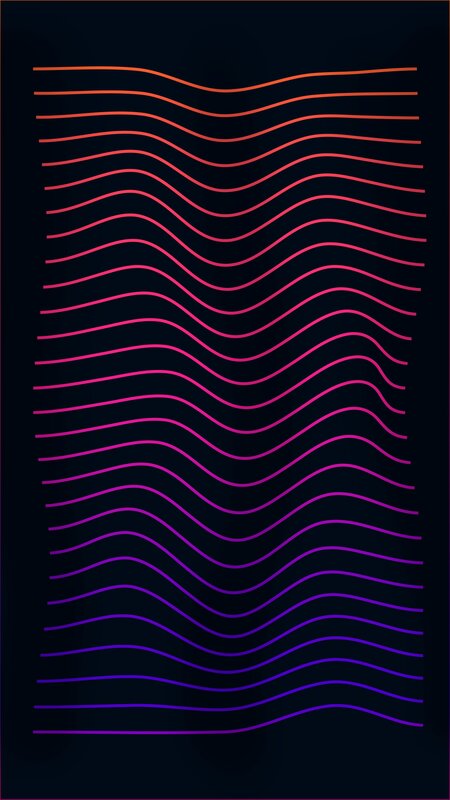 Wavy Lines on Dark Background