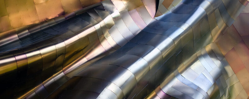 wavy metallic surface texture