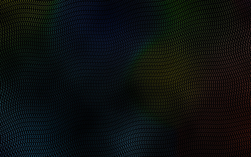 Wavy Pattern of Lines — Black