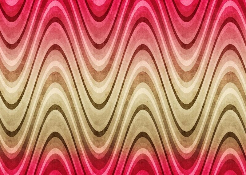 wavy pink and beige pattern