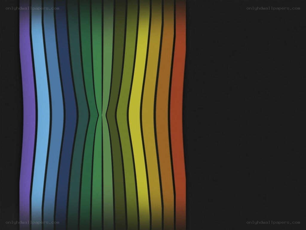 wavy rainbow color stripes