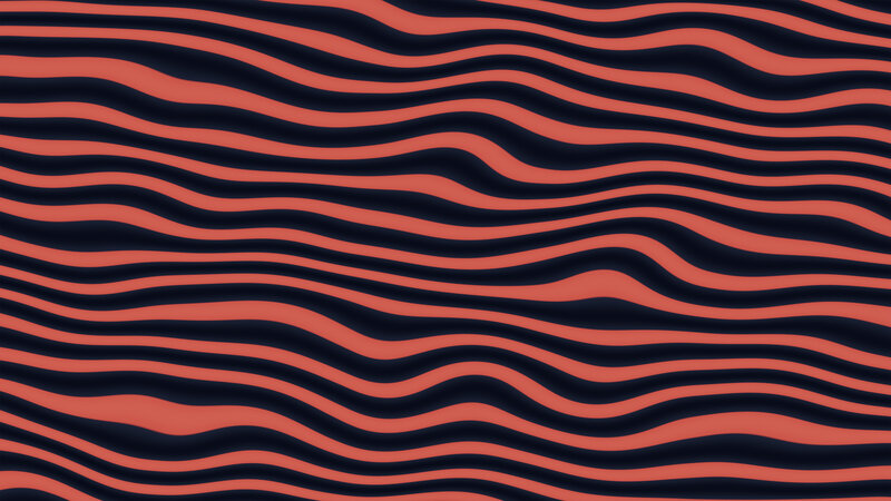 Wavy Red and Black Stripes