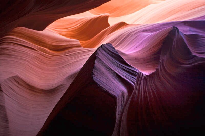 Wavy Sandstone Formations — Orange