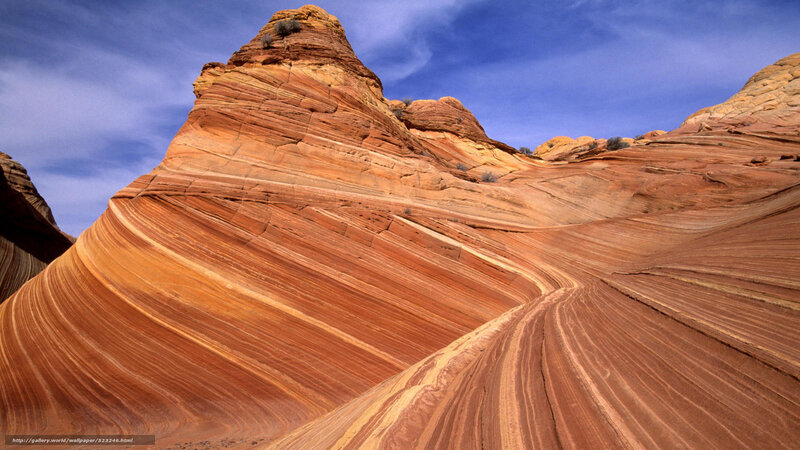 Wavy sandstone rock formations