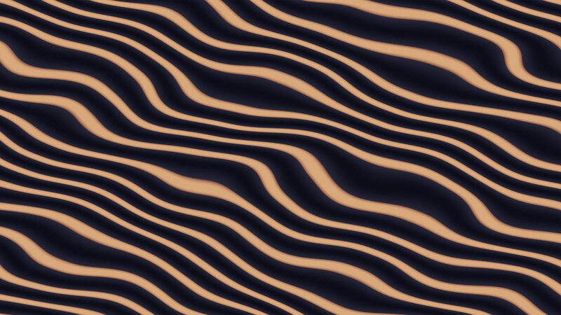 Wavy Striped Pattern — Black