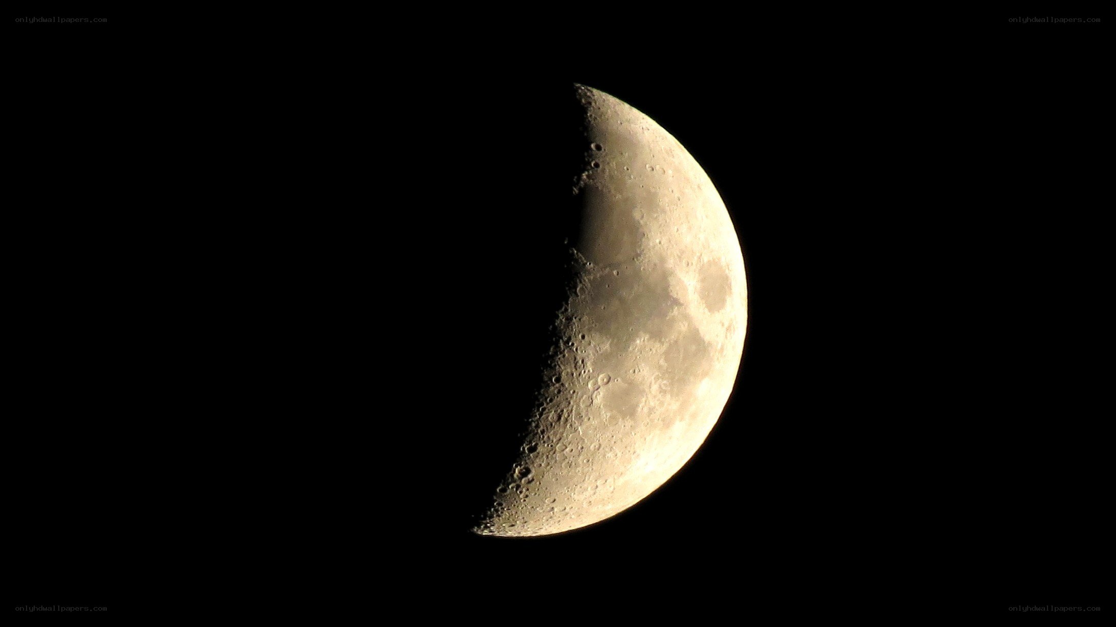 waxing crescent moon