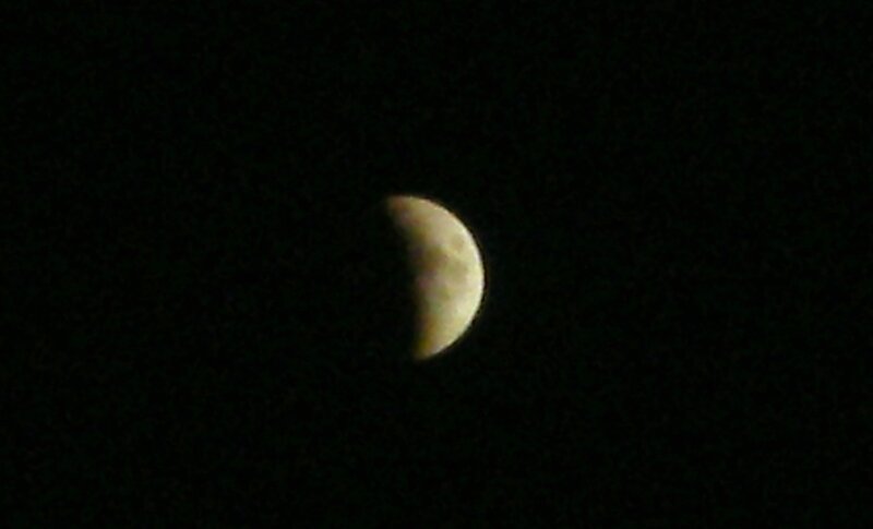 Waxing Crescent Moon — Black, Dark