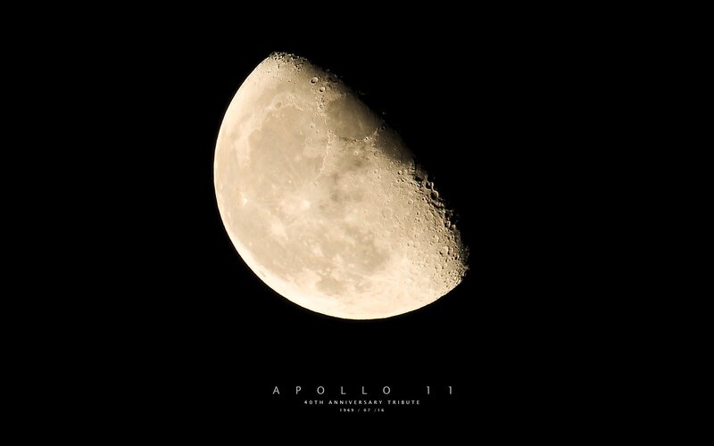 Waxing Crescent Moon — Black, Dramatic, Night, Photograph