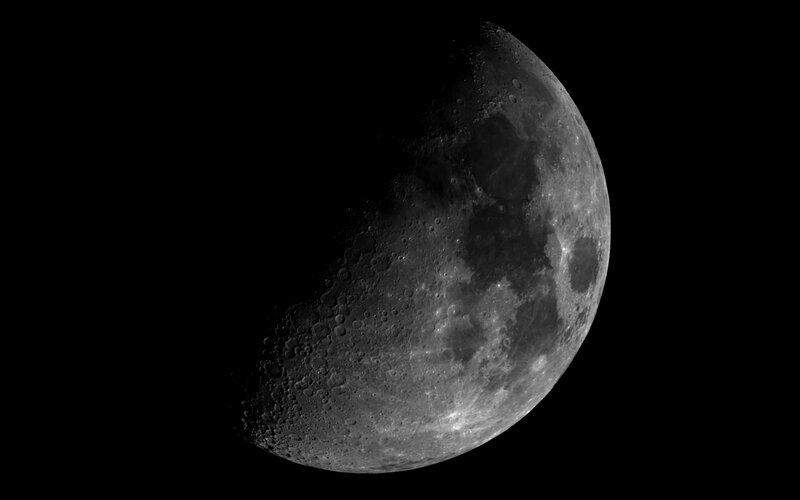 Waxing Crescent Moon — Black