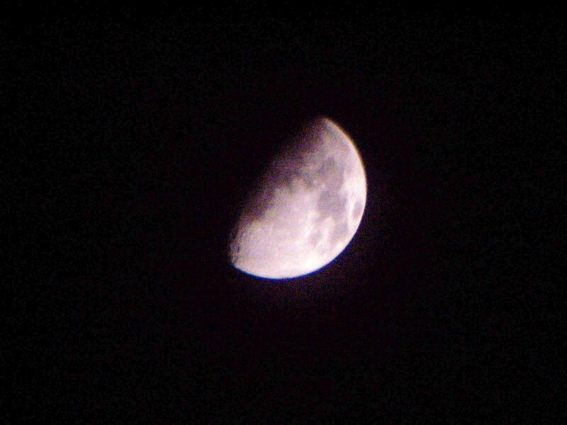Waxing Crescent Moon — Gray