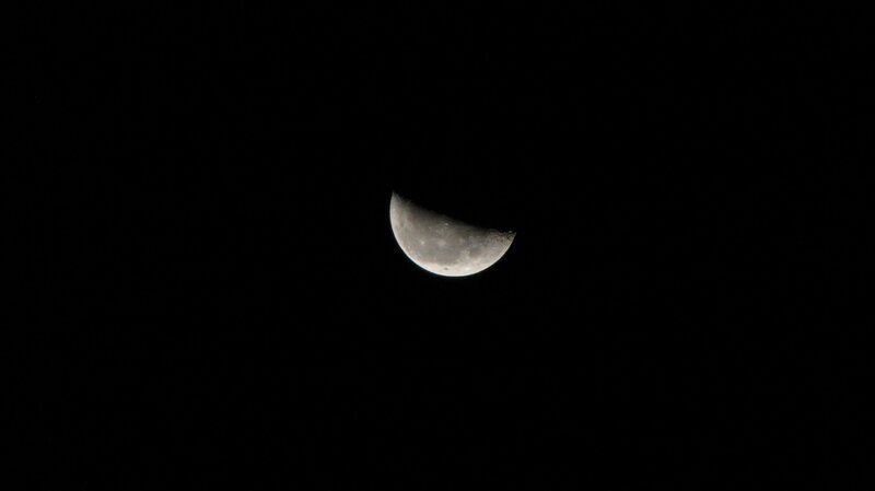 Waxing Crescent Moon — Photograph