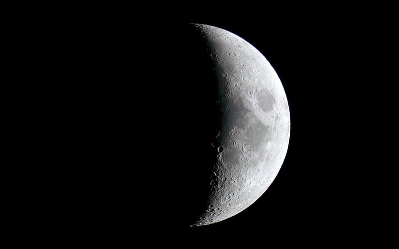 Waxing crescent moon