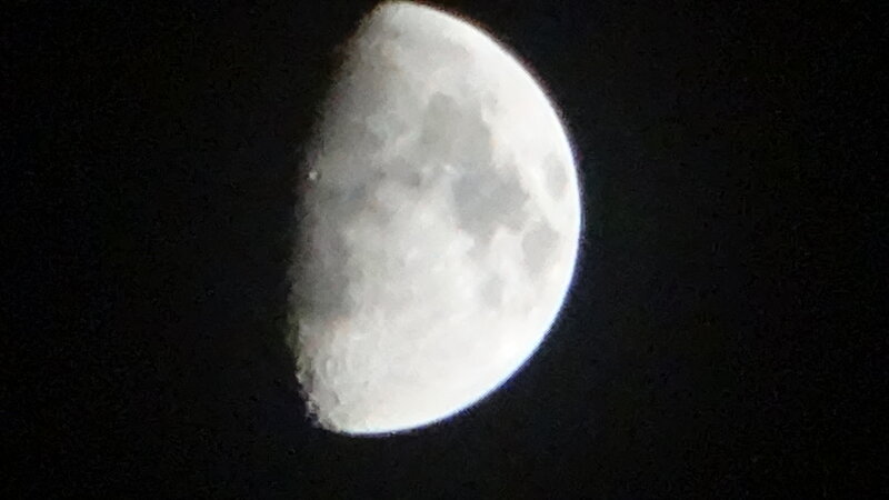 Waxing Crescent Moon — White