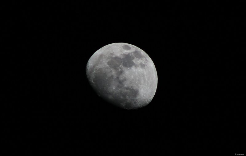 Waxing Gibbous Moon — Gray