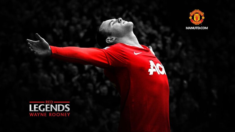 Wayne Rooney celebrates