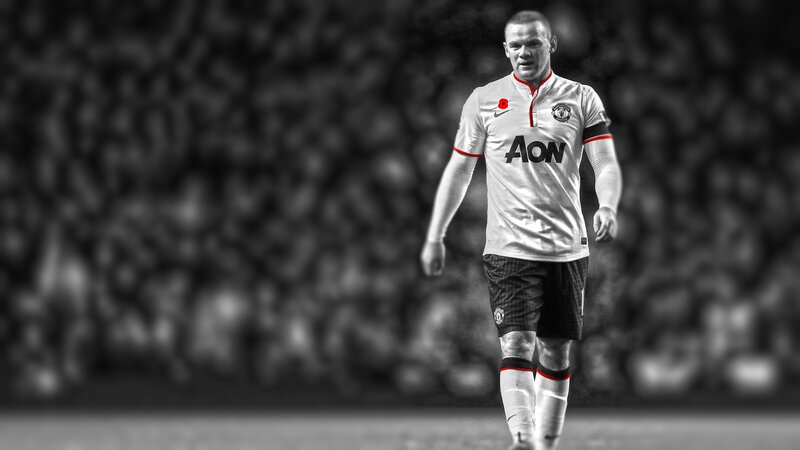 Wayne Rooney in Manchester United kit