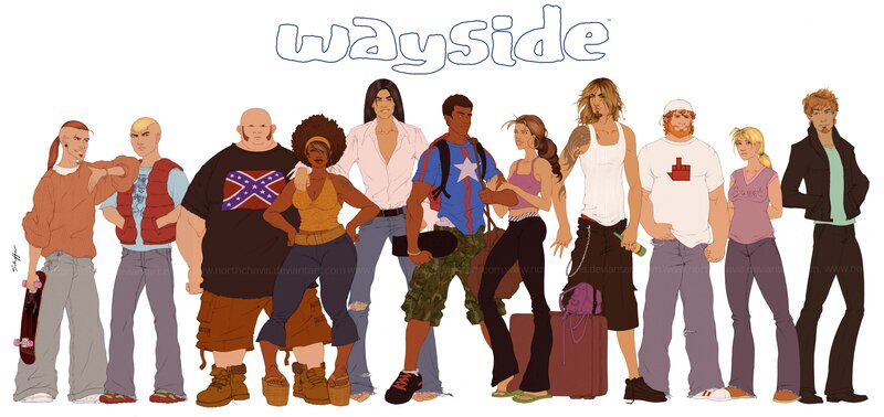Wayside characters lineup