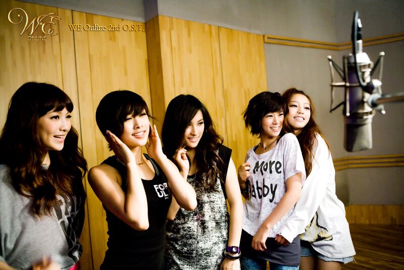 WE Online group in recording studio