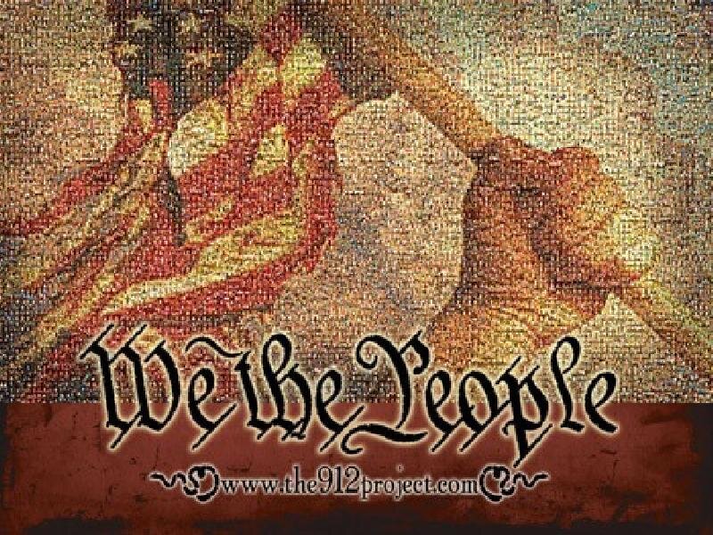 We the People mosaic art